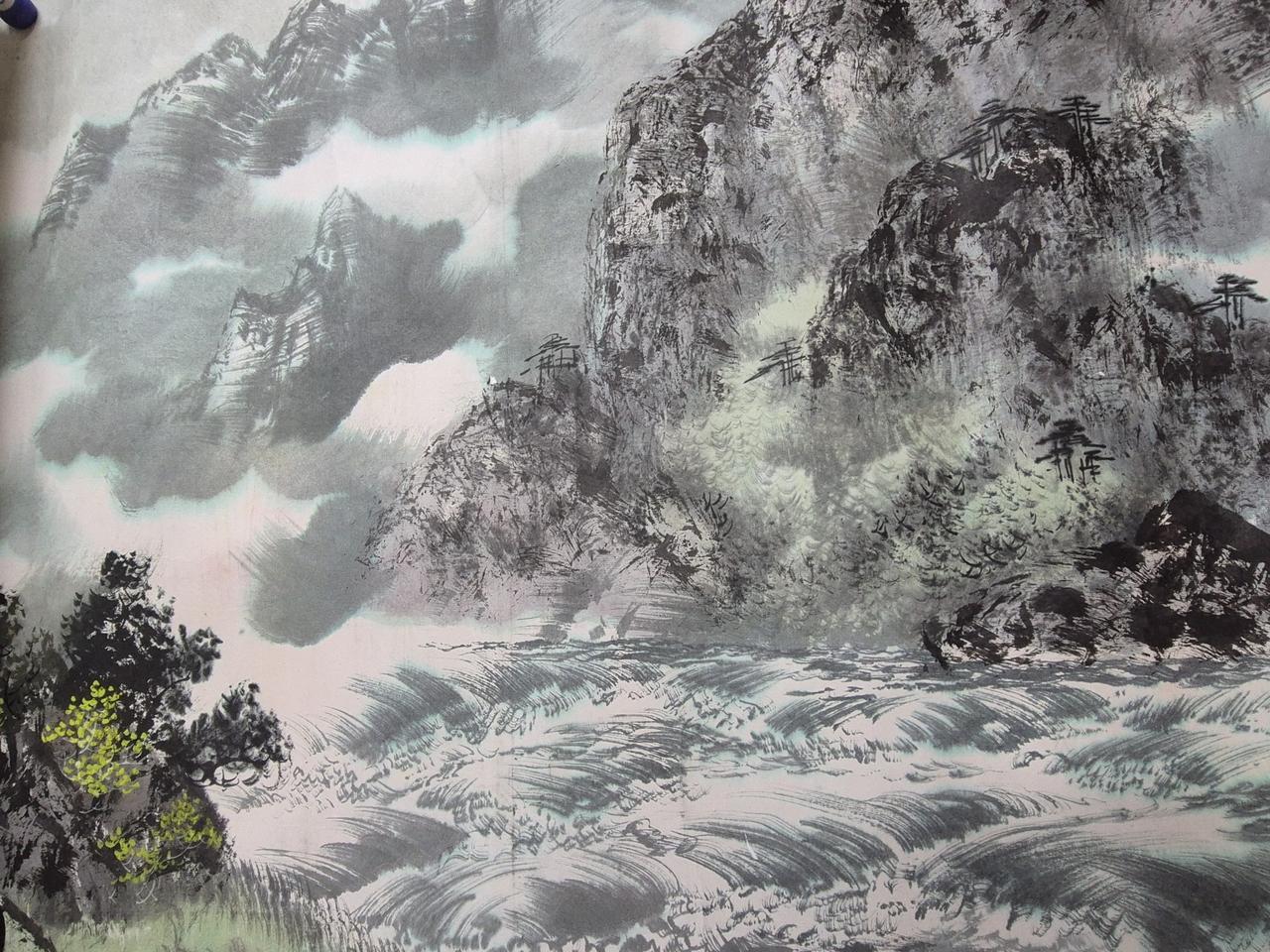 칠보산(북한그림)알그림대작 성국작가