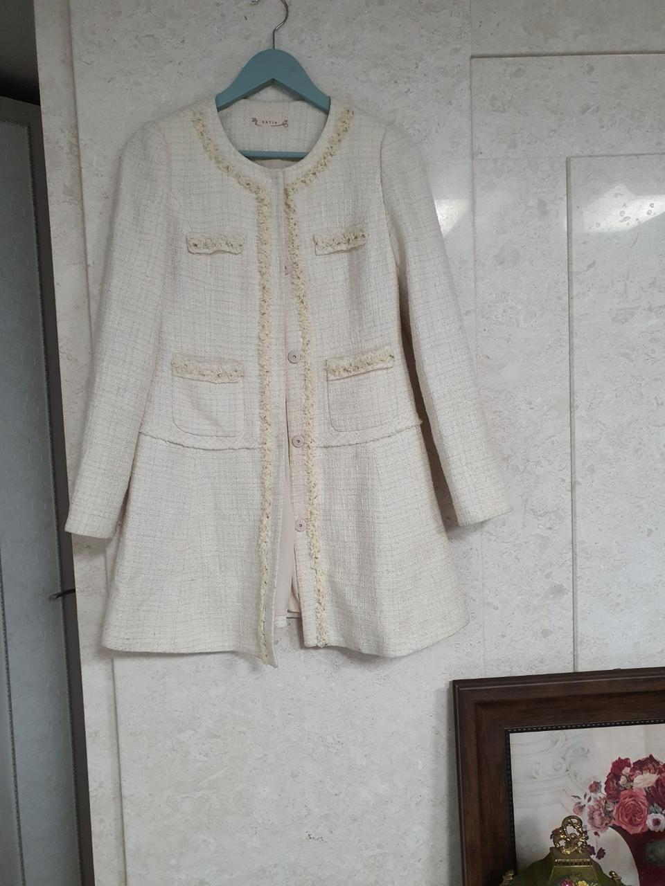 샤틴 트위드 자켓 여성