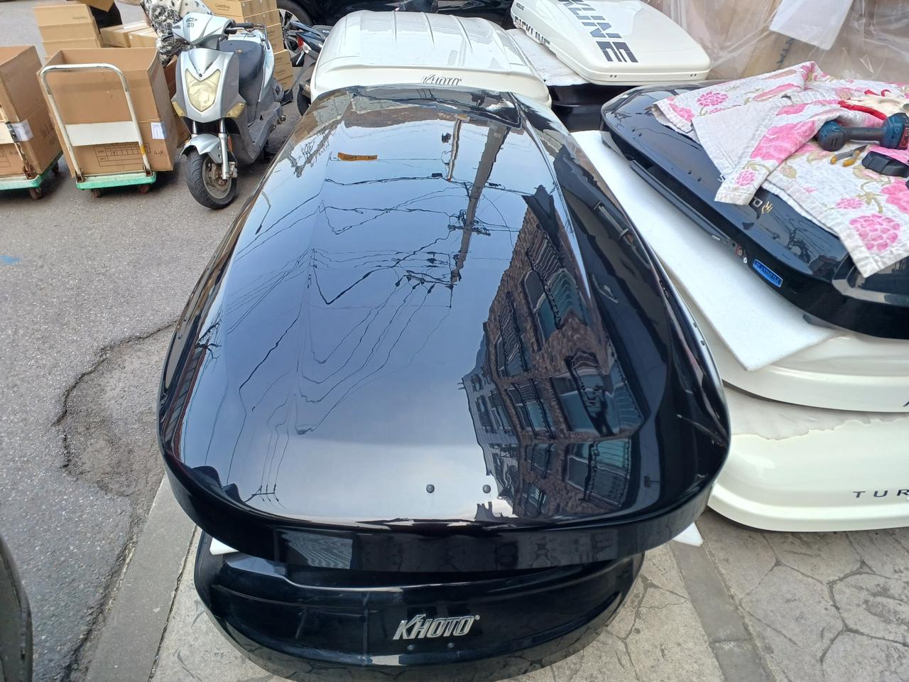 모하비더마스터 코토 일체형루프박스 블랙 중고 상태좋음