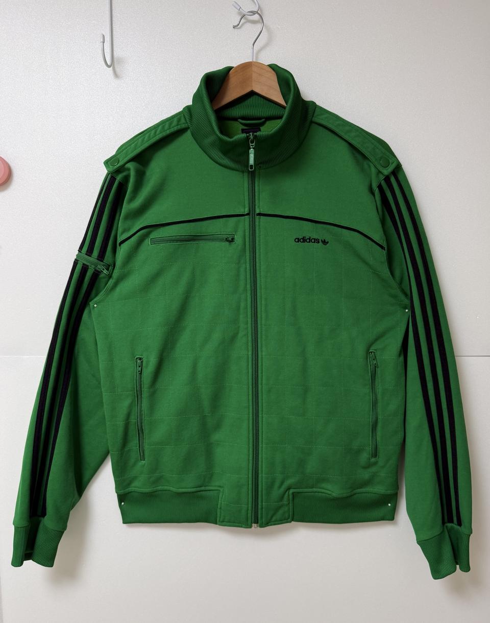 아디다스 오리지널 트랙 자켓 M / 그린 삼선 집업 져지 / 빈티지 스트