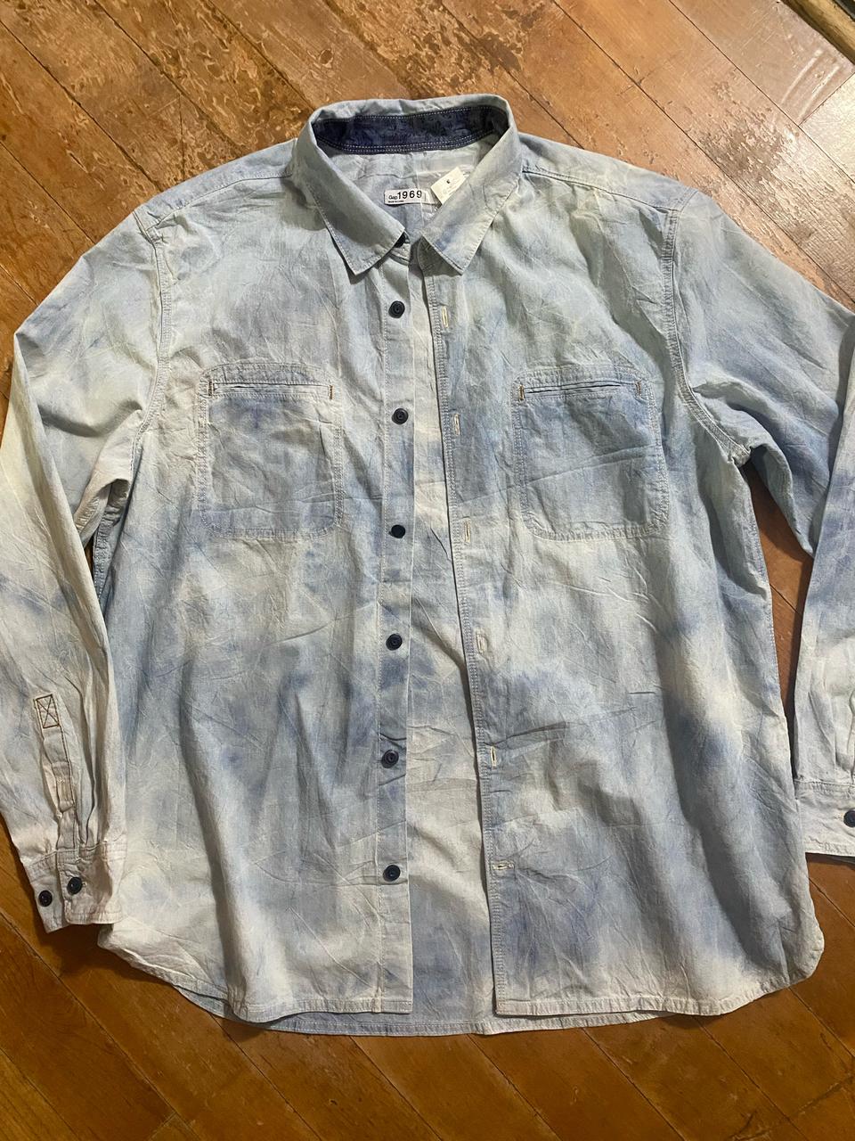 (새상품)GAP 1969 데님 워싱 코튼 셔츠 XL