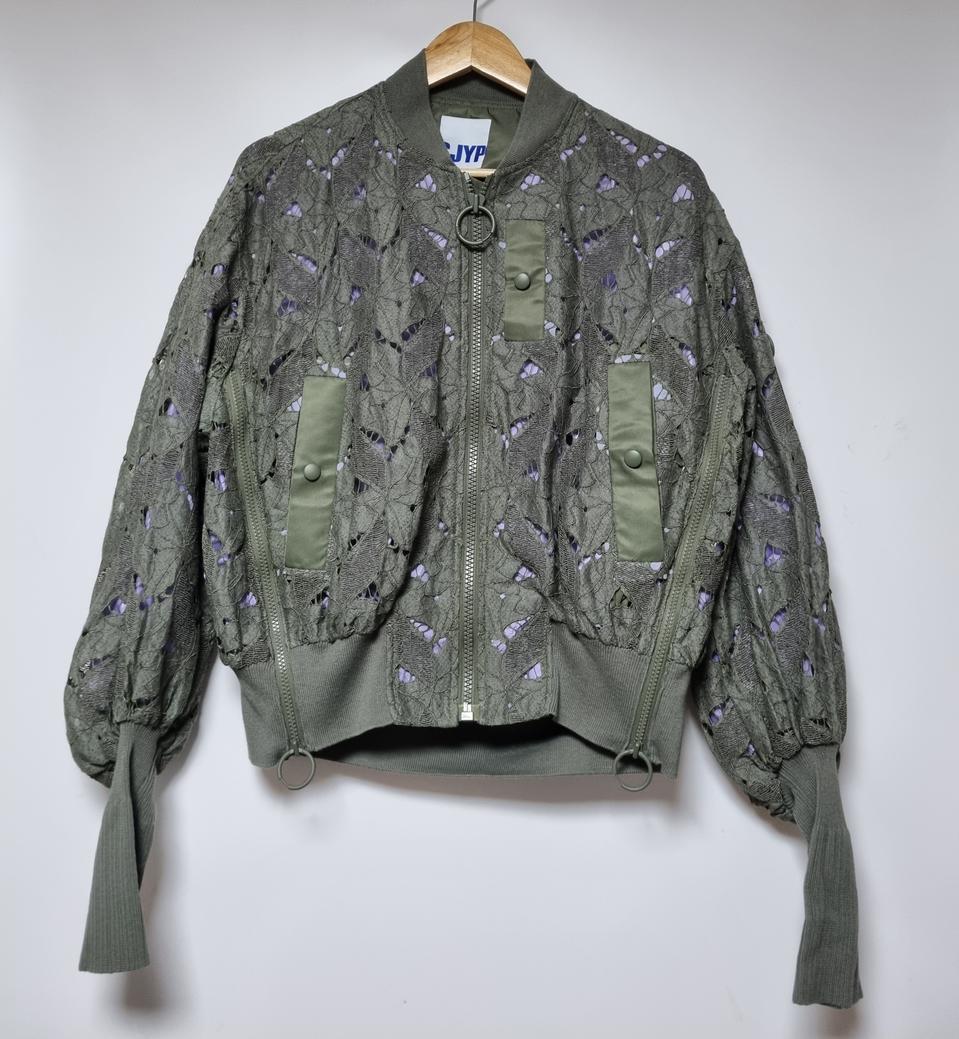 미사용 한섬SJYP 레이스 봄버 자켓