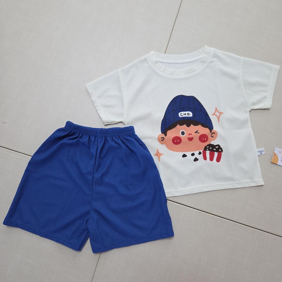 (새상품) 남아 유아 여름 등원룩 상하복세트 100사이즈
