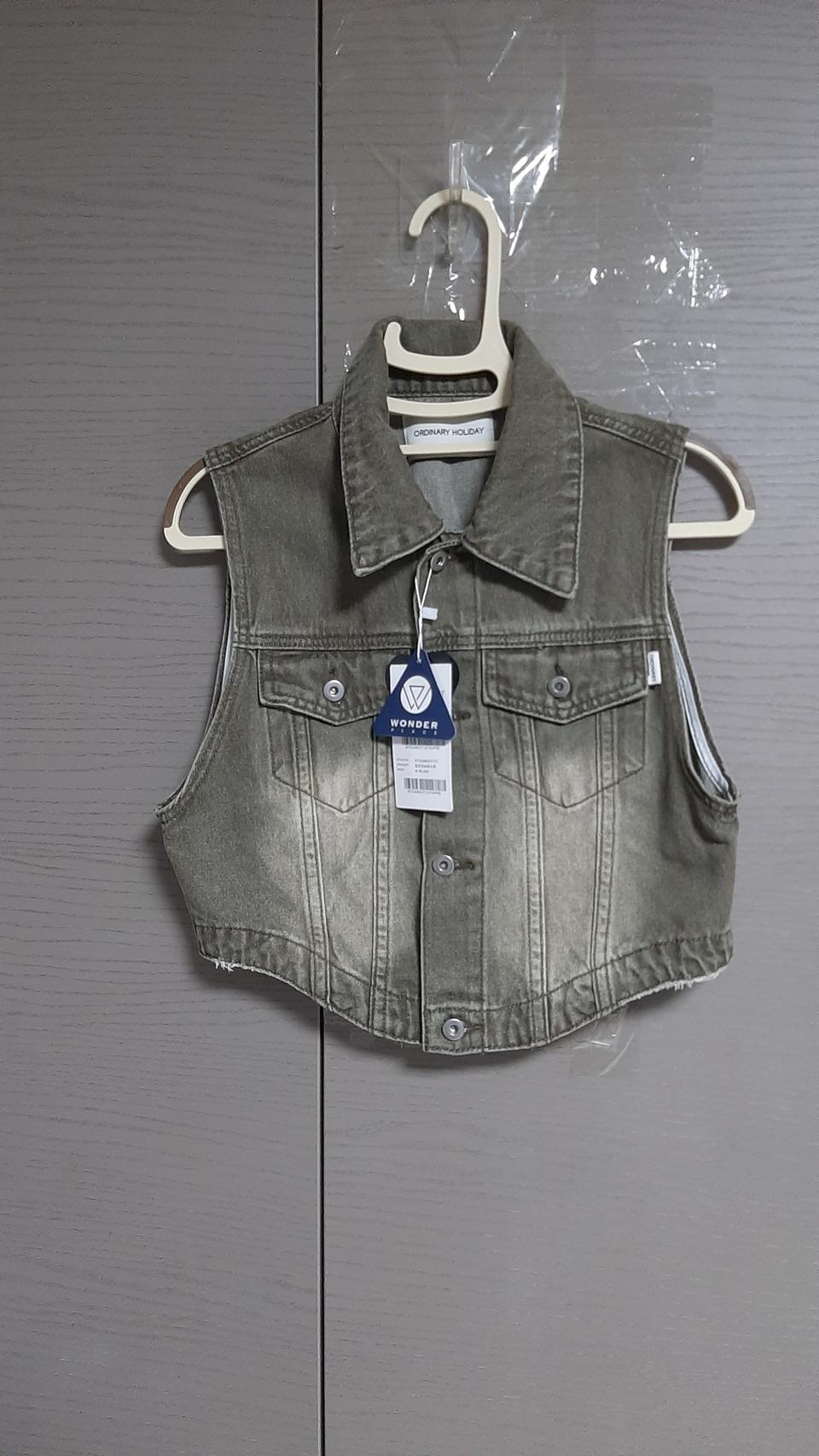 (새상품)오디너리홀리데이 무신사 데님베스트