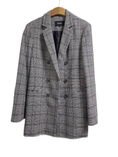 ozoc 더블 버튼 글렌체크 재킷 (66)