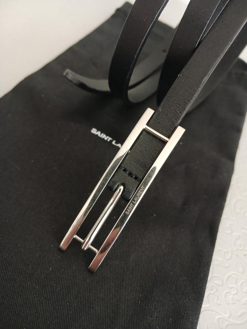 생로랑 불랙 여성 가죽벨트 정품입니다