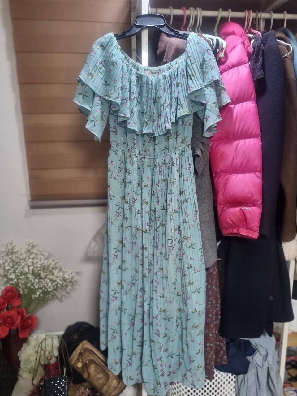 (정품)L'ECCOVE HELSINKI 플라워 원피스