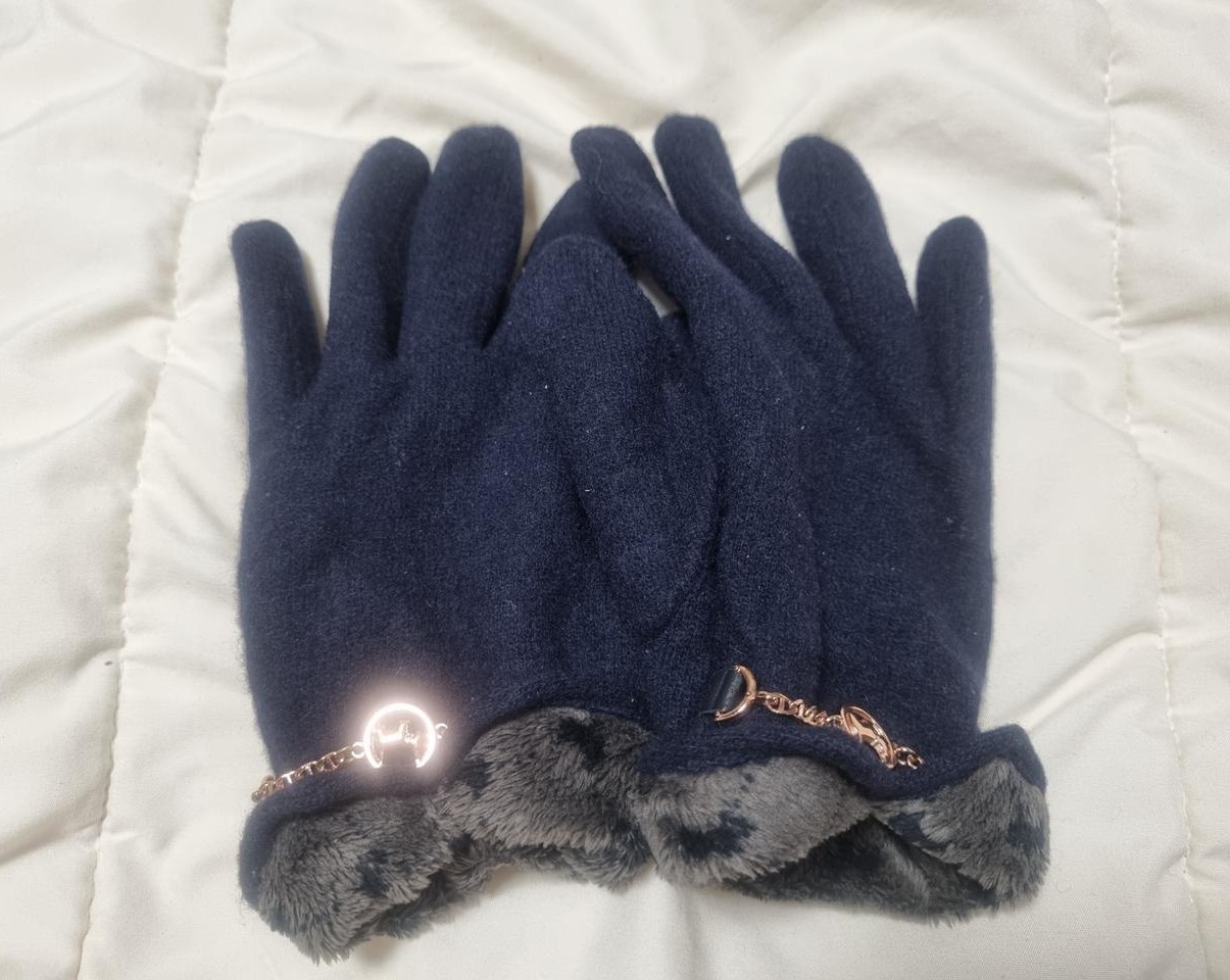 (정품)AGATHA 아가타 금장 털장갑