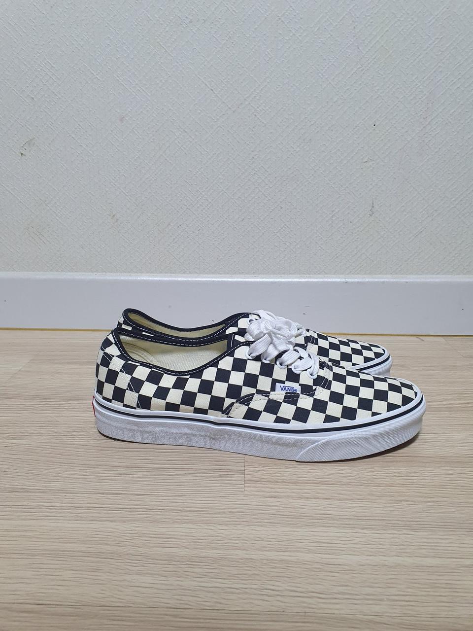반스 어센틱 체커보드 스니커즈 285