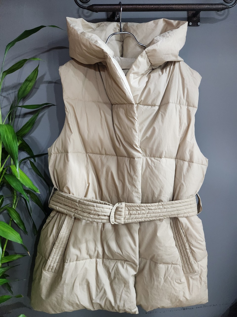 Bershka(정품)66정도(여성)오리털패딩후드조끼♥