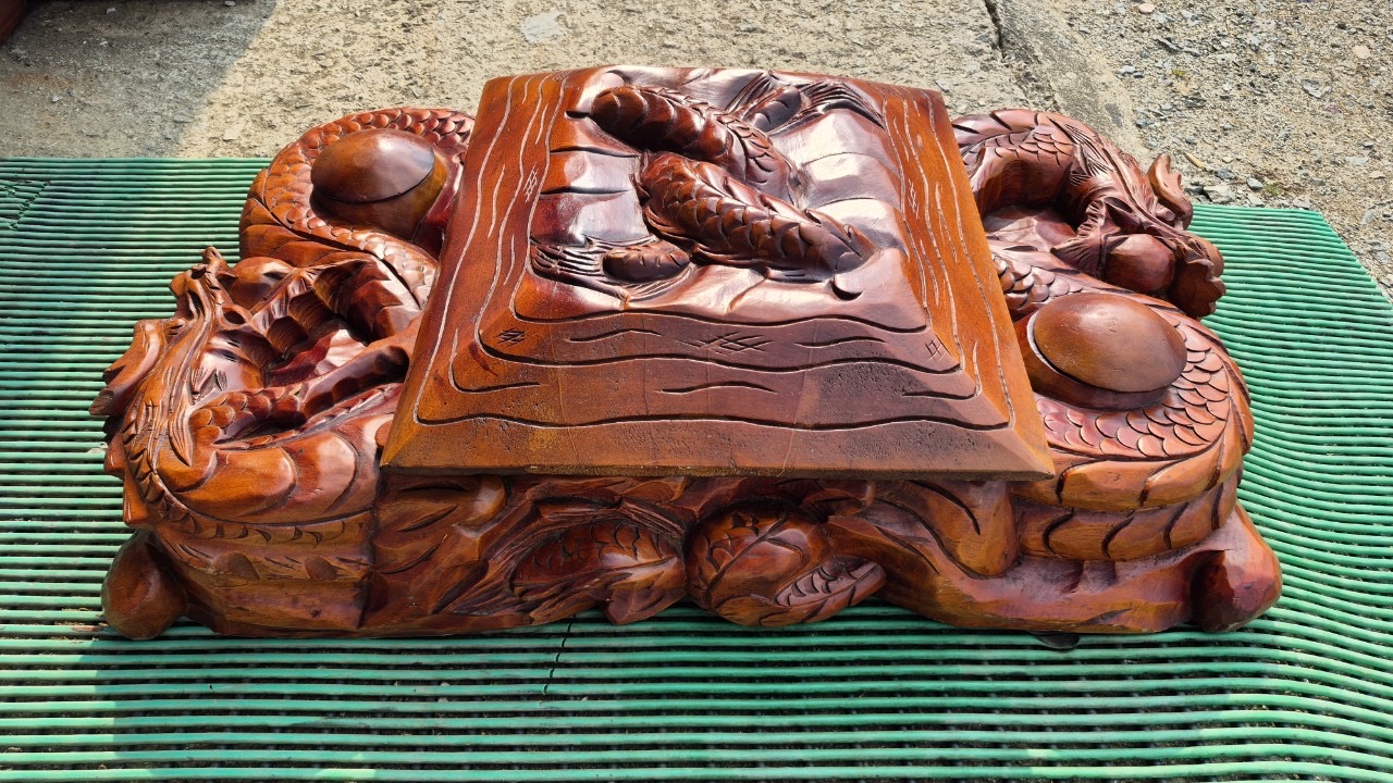 원목 용 바둑판