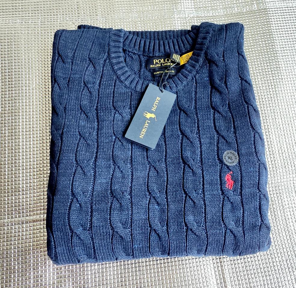 폴로랄프로렌 케이블 니트 라운드 넥 스웨터 새상폼