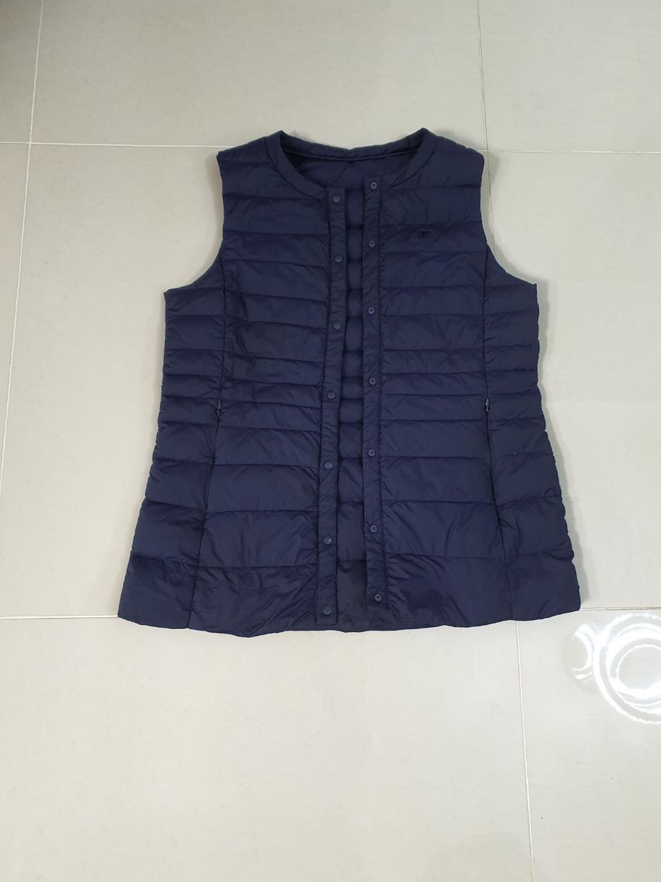 와이드앵글 골프 여성 구스다운 조끼