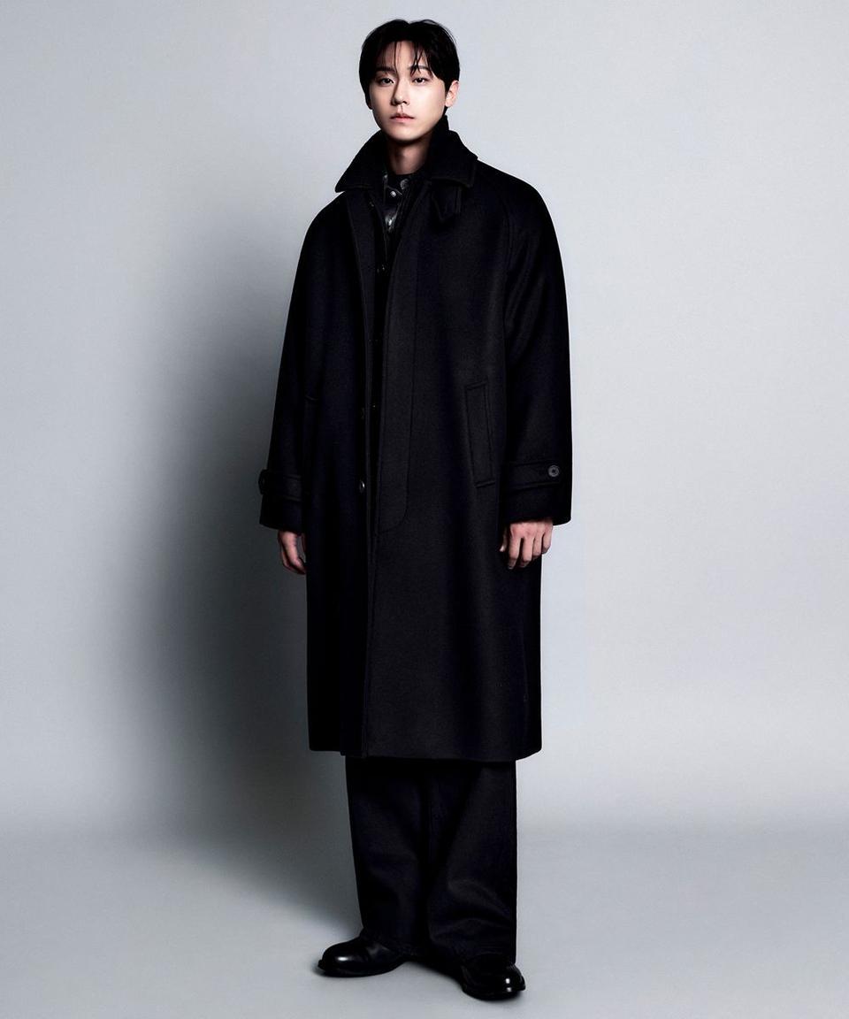 무신사스탠다드 캐시미어 블렌드 오버사이즈 발마칸 코트 블랙 L
