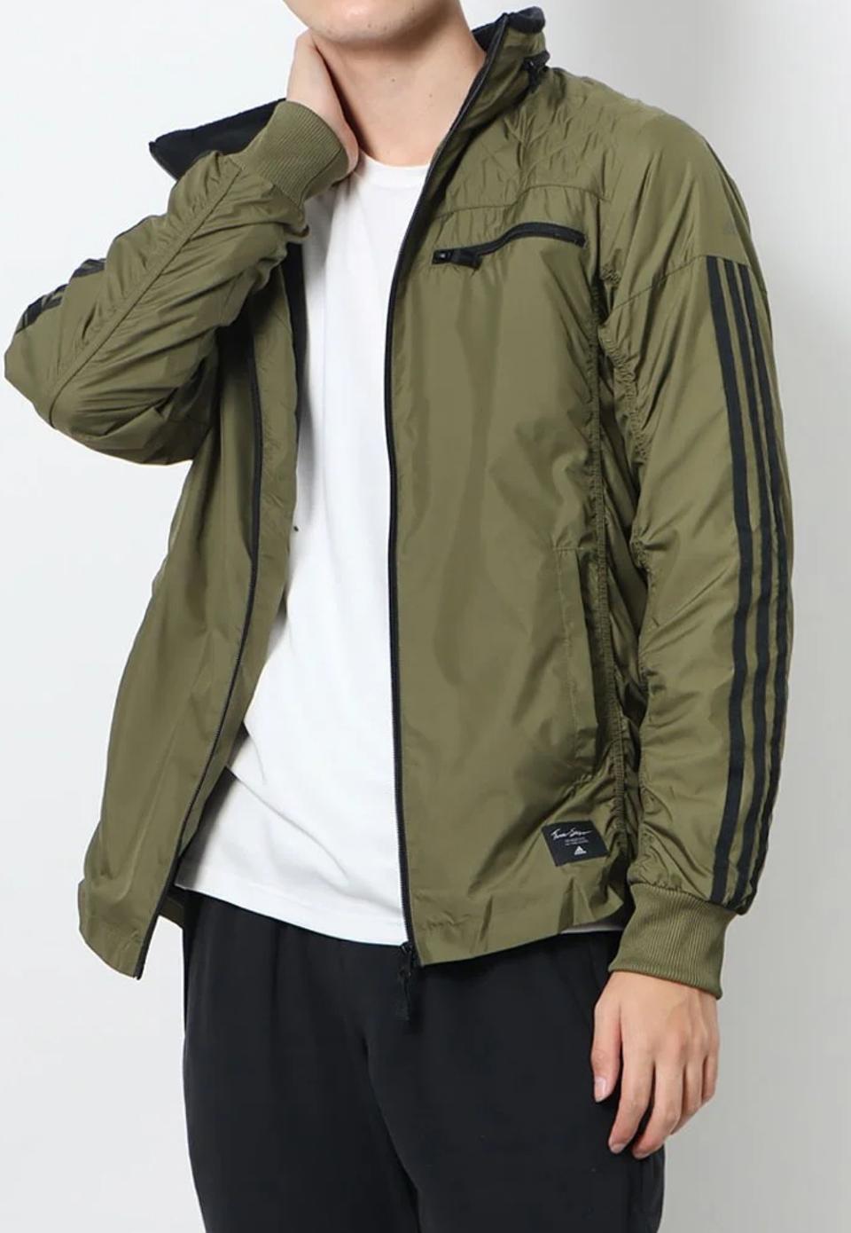 아디다스 올리브색 바람막이 점퍼 L