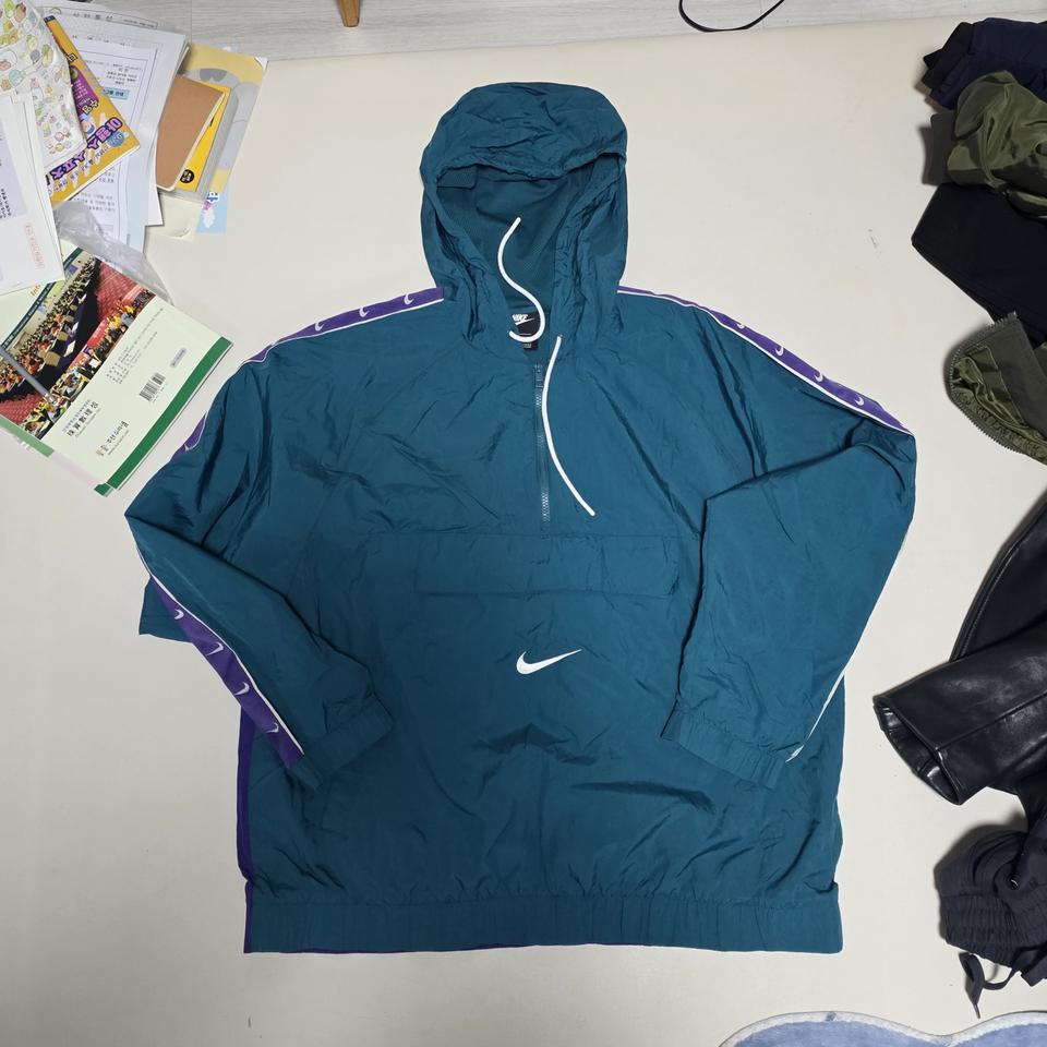나이키 아노락 바람막이 틸 / 퍼플 스우시