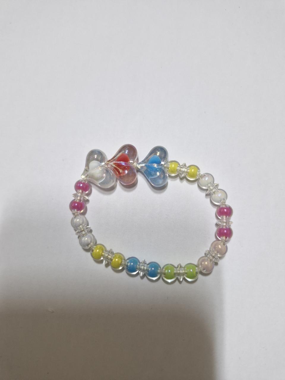 컬러 하트 팔찌