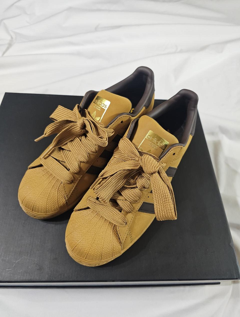 [265] 아디다스 슈퍼스타 메사 다크 브라운 된장 ID0993