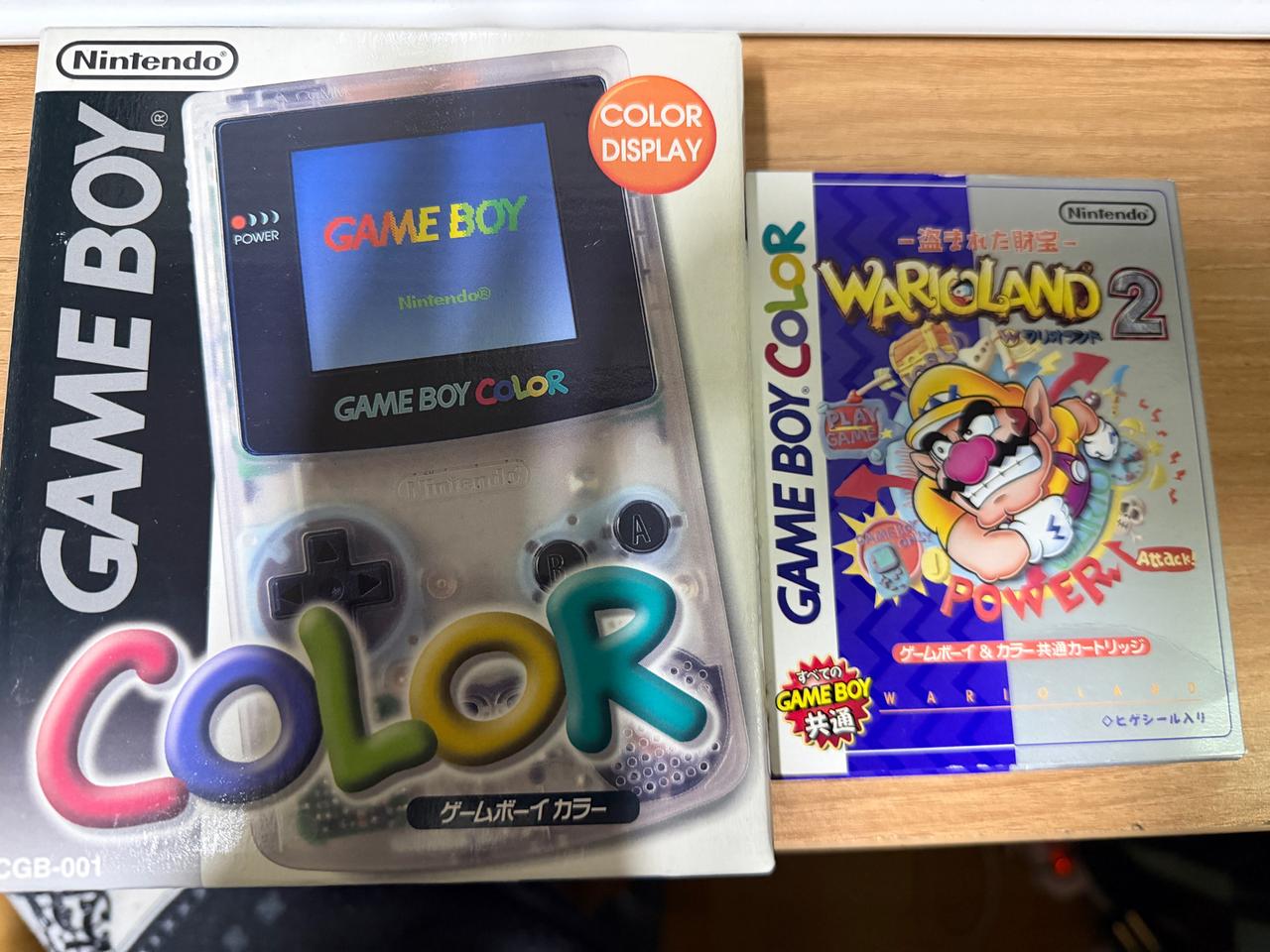 닌텐도 게임보이 컬러 클리어+팩1개