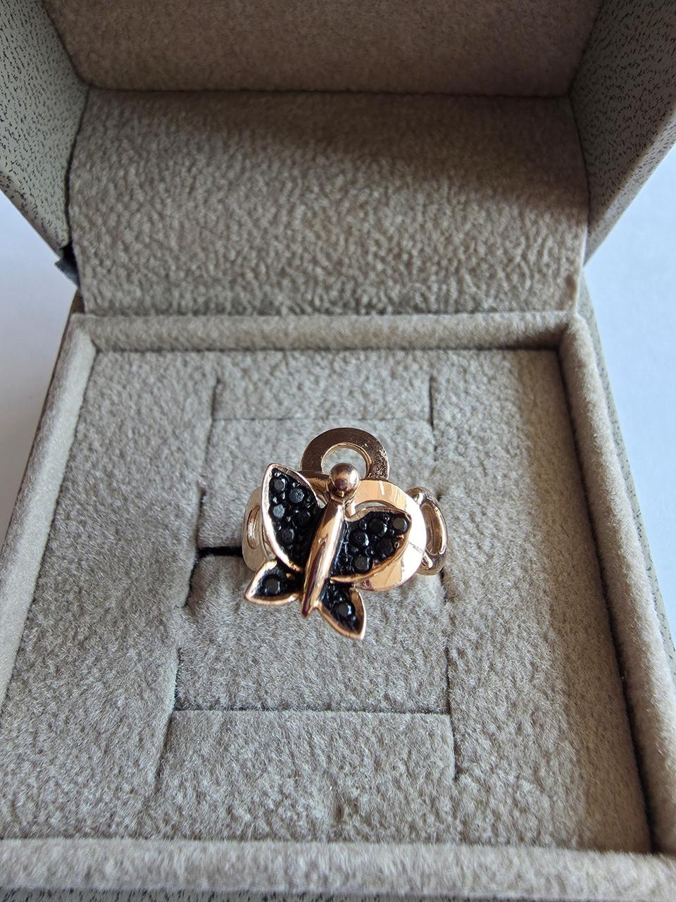 14K 나비큐빅이 움직이는 포인트 반지