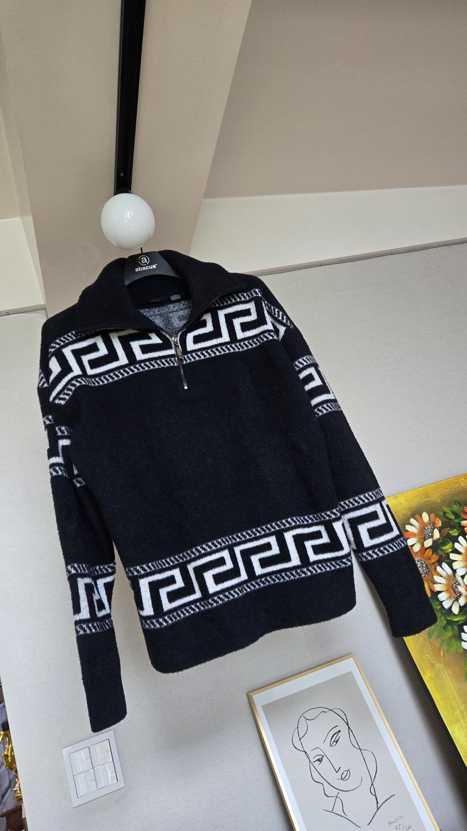 기하학적 패턴 반집업/L~XL~XXL