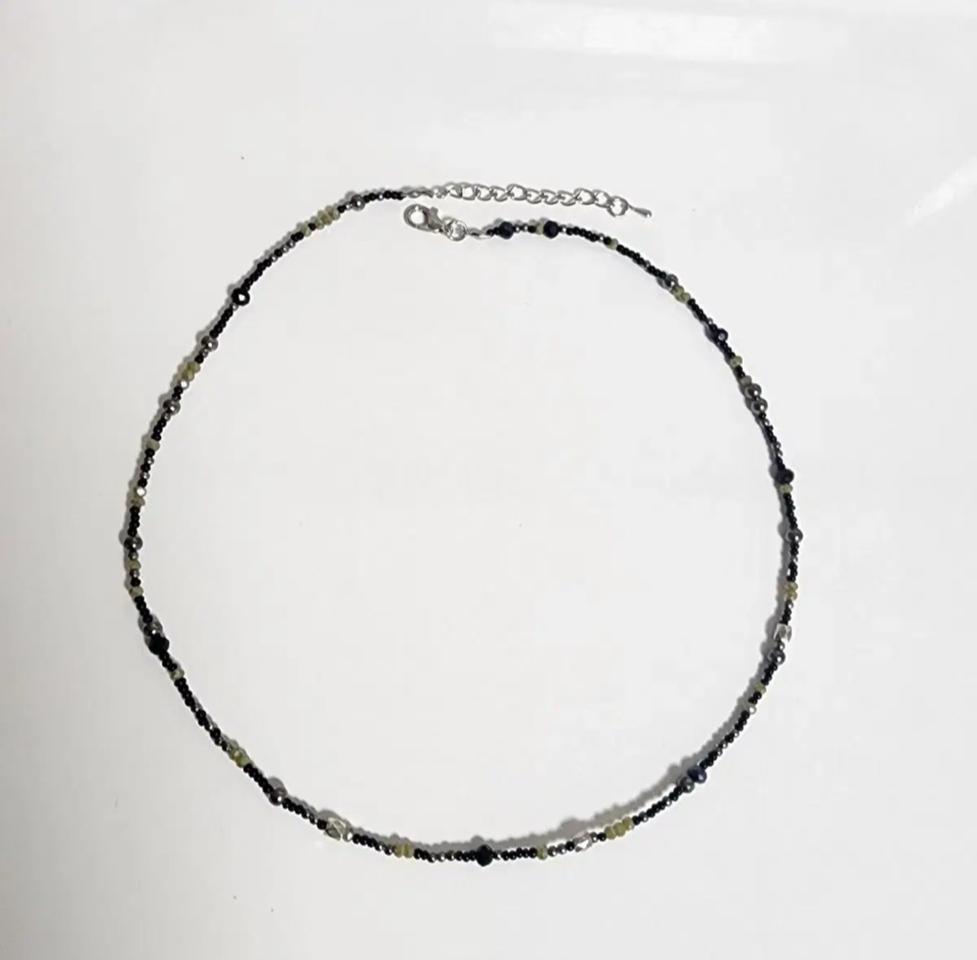 남자 블랙 올리브 목걸이