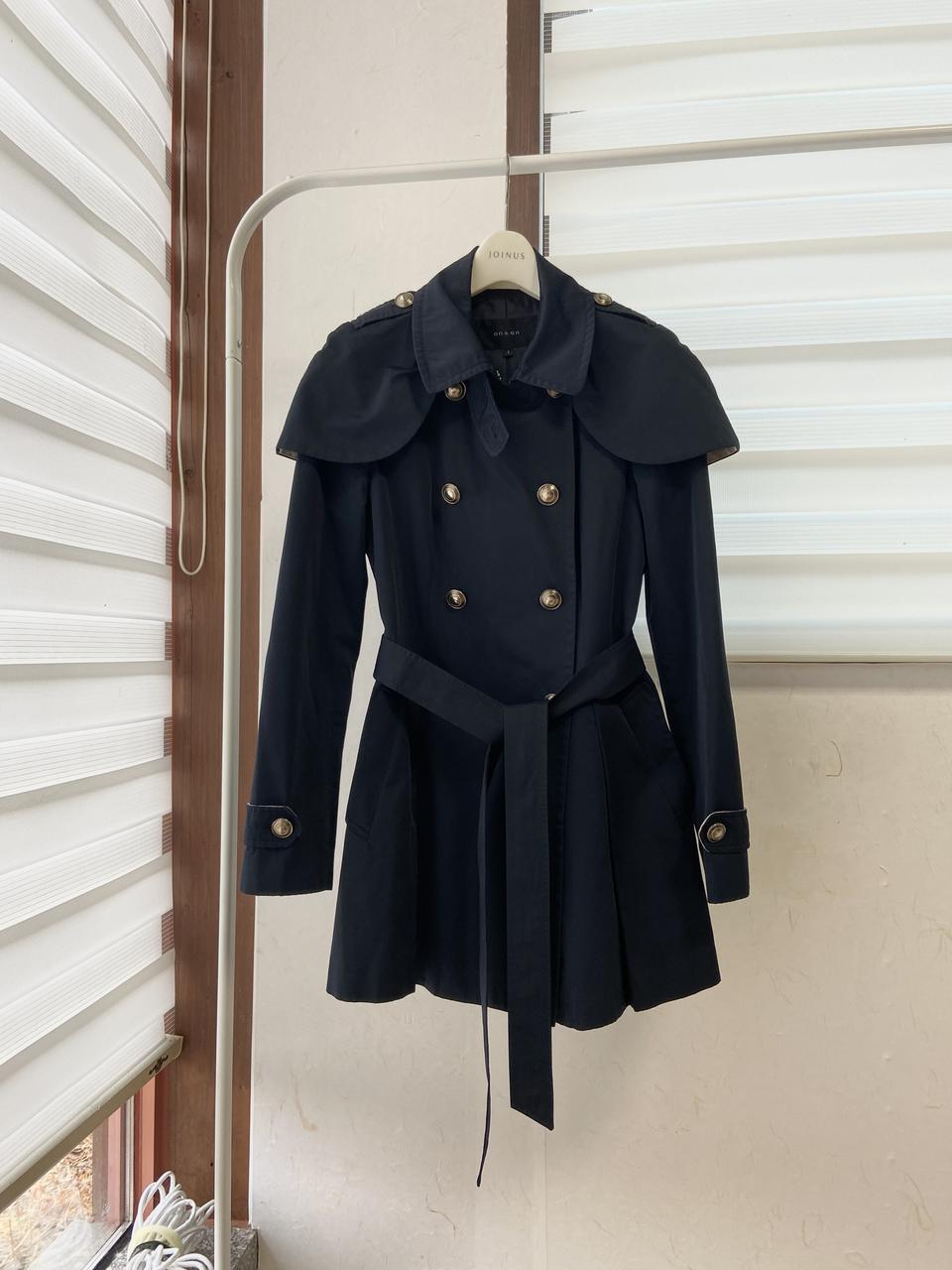 온앤온 케이프 탈부착 트렌치 자켓 (S)