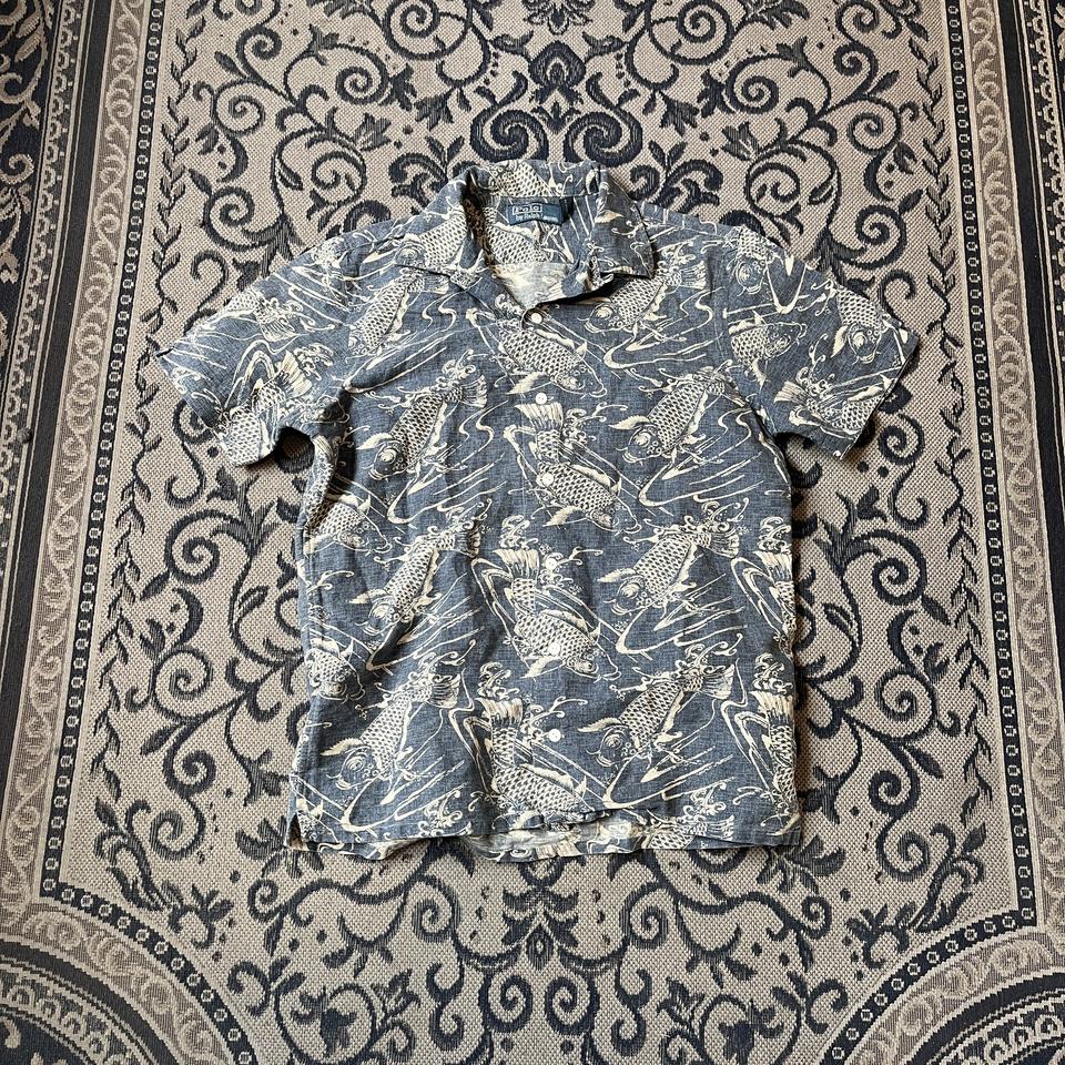 S 폴로 잉어 하와이안 셔츠/W2628