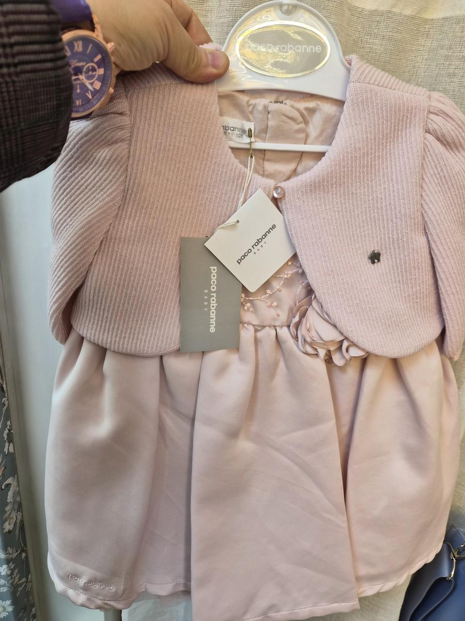 새상품 파코라반베이비 여아 드레스 세트 100사이즈