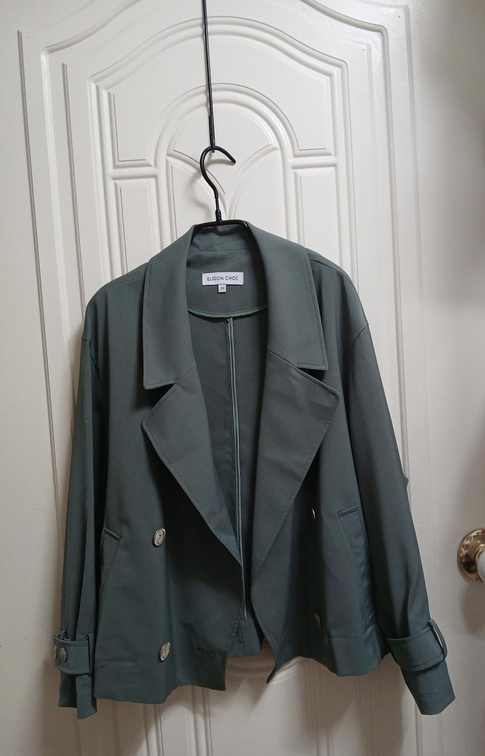 EUDON CHOI 그린 하프자켓