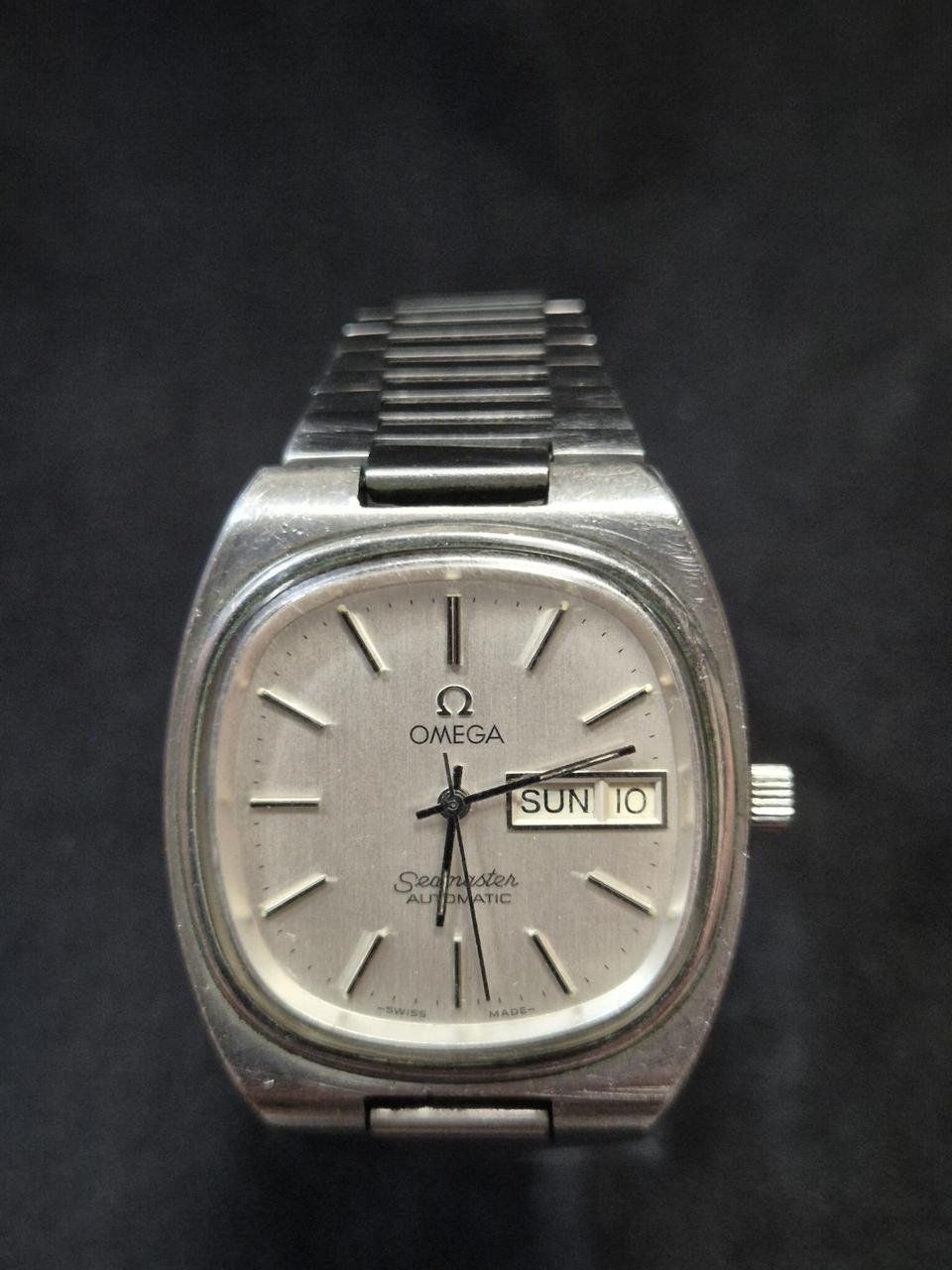 오메가 씨마스터 데이데이트 오토메틱 남성시계 (테레비)