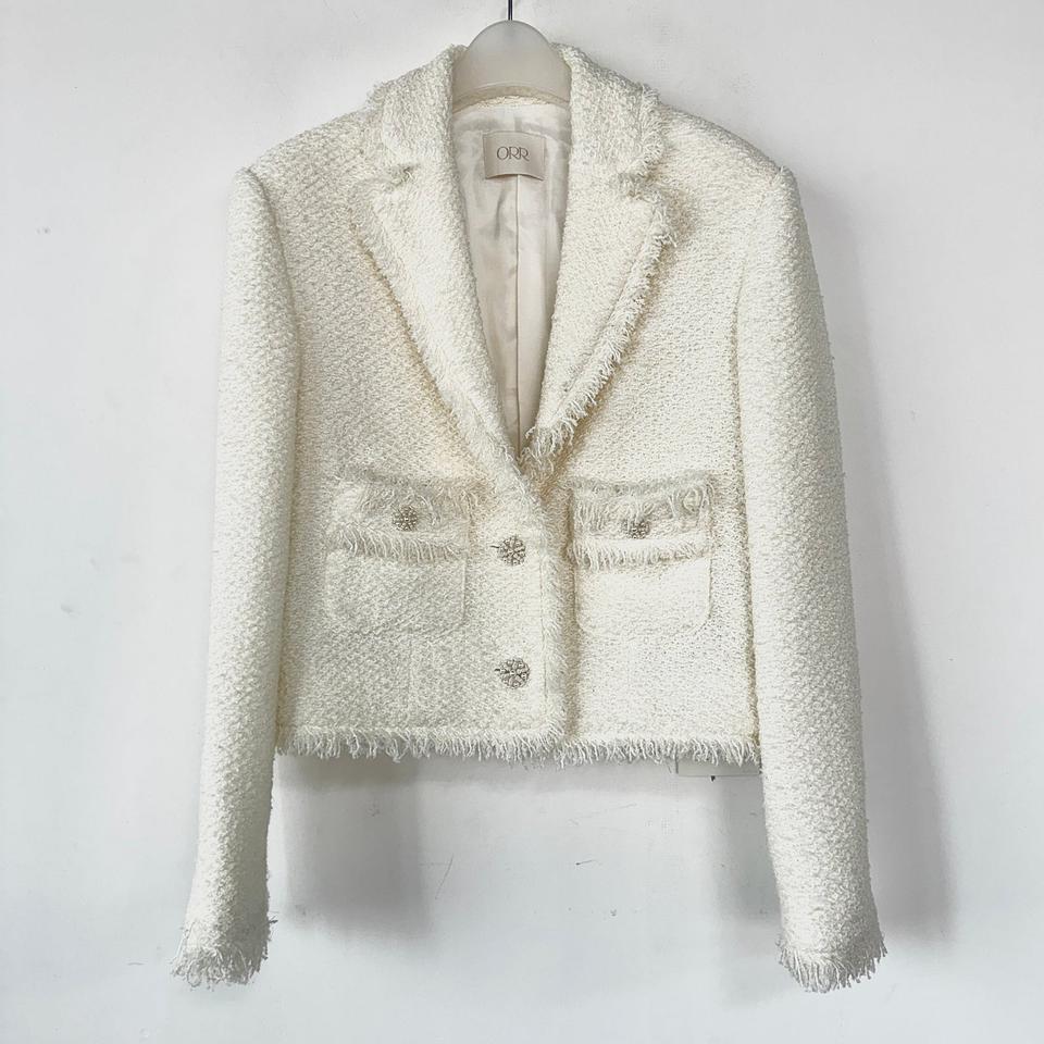 ORR 오르 비즈 버튼 트위드 자켓