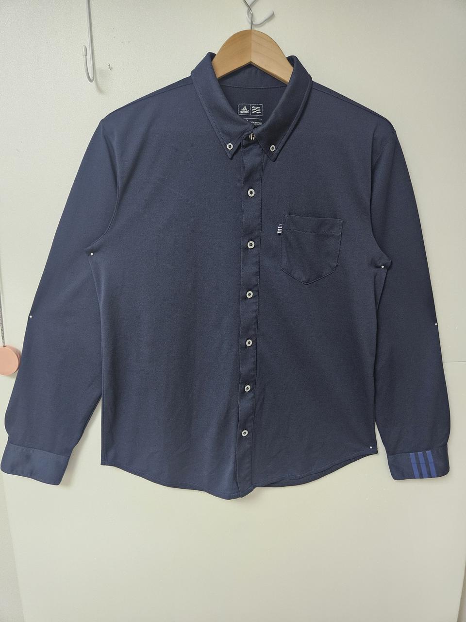 아디다스 네이비 카라 셔츠 100