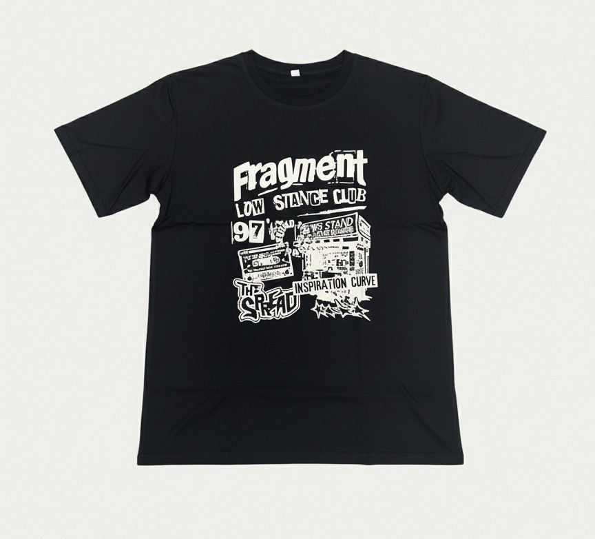 Fragment 그래픽 반팔 여성 티셔츠 블랙 (새상품)