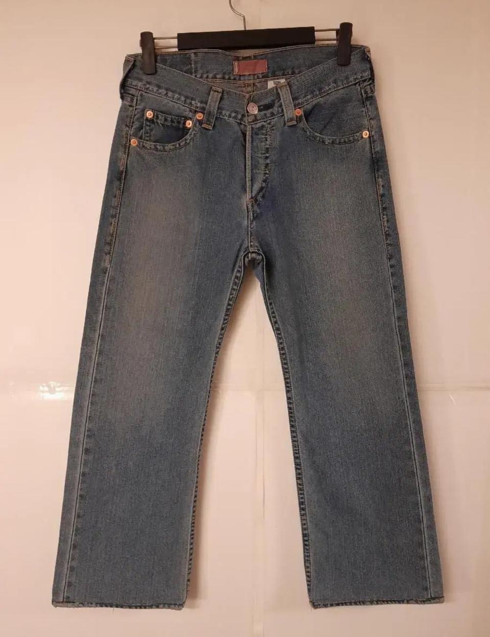 32)리바이스 워싱 스판 아이코닉 스트레이트 일자청바지