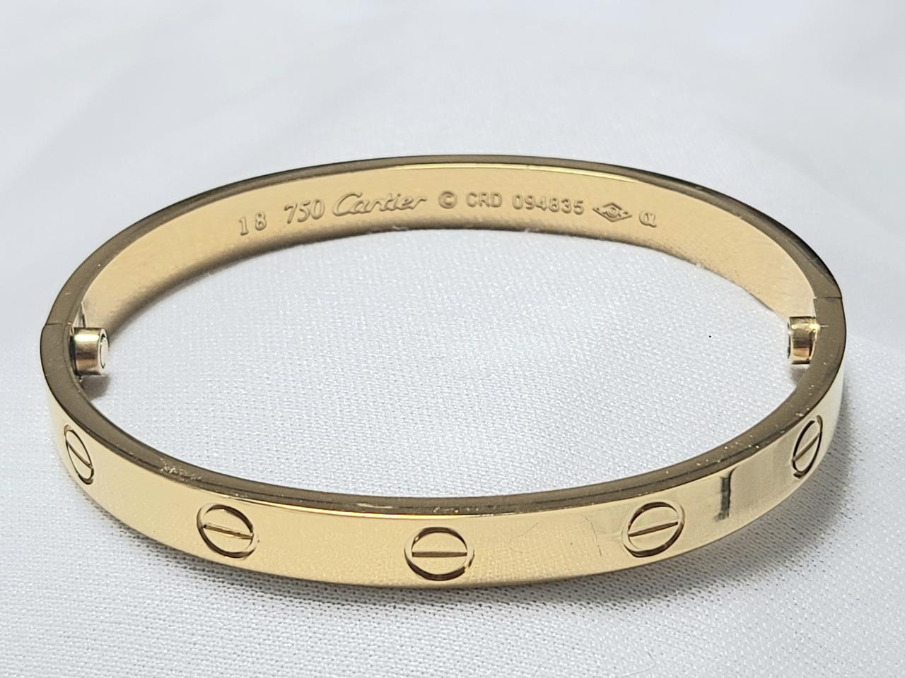 까르띠에 러브 팔찌 골드/ 화이트골드(새제품)남녀공용