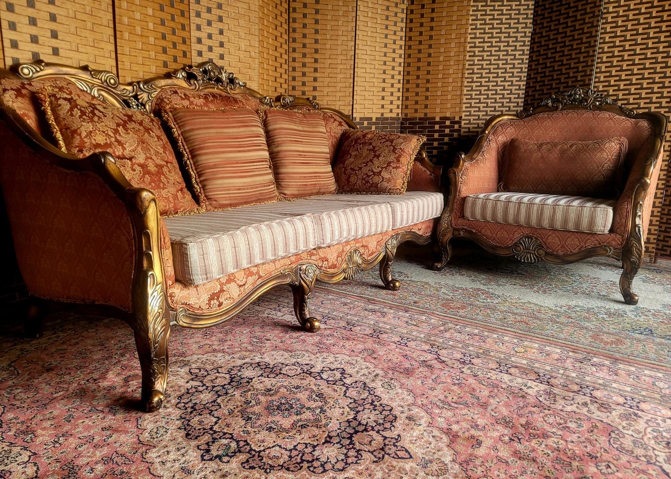 *소파맨*수입*패브릭*엔틱소파 세트