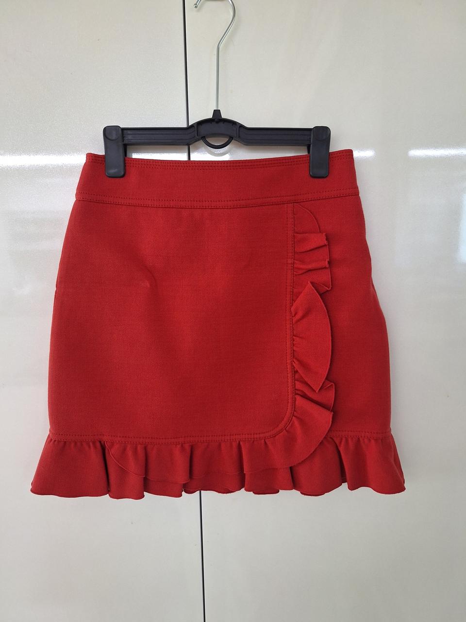 럭키슈에뜨 러플 스커트 36  55, 레드