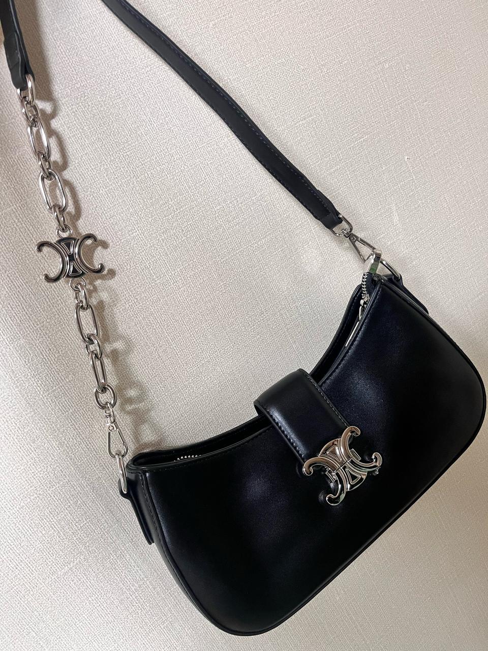 셀린느 블랙 체인 숄더백