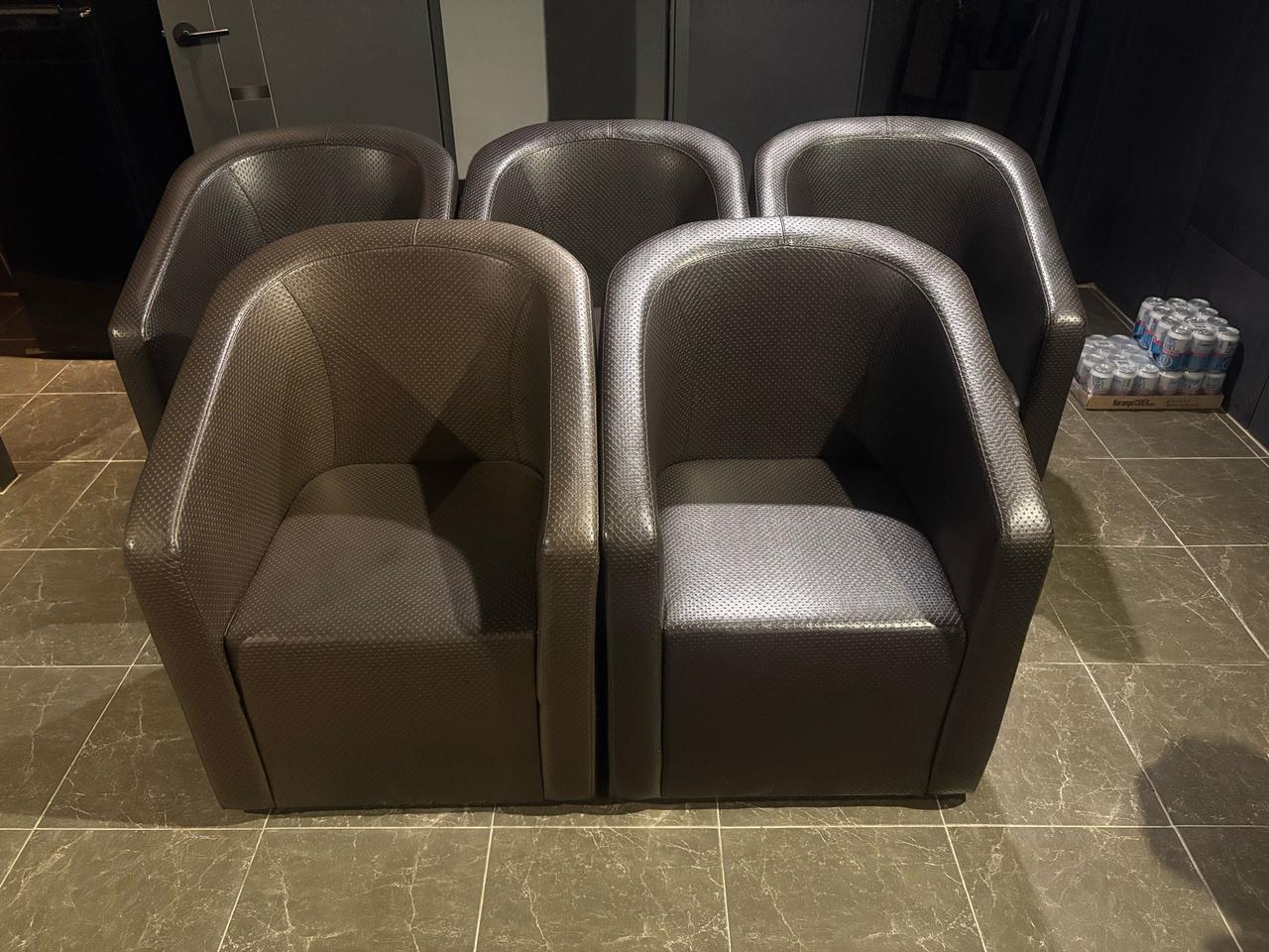 [중고] 1인용 가죽소파 5개