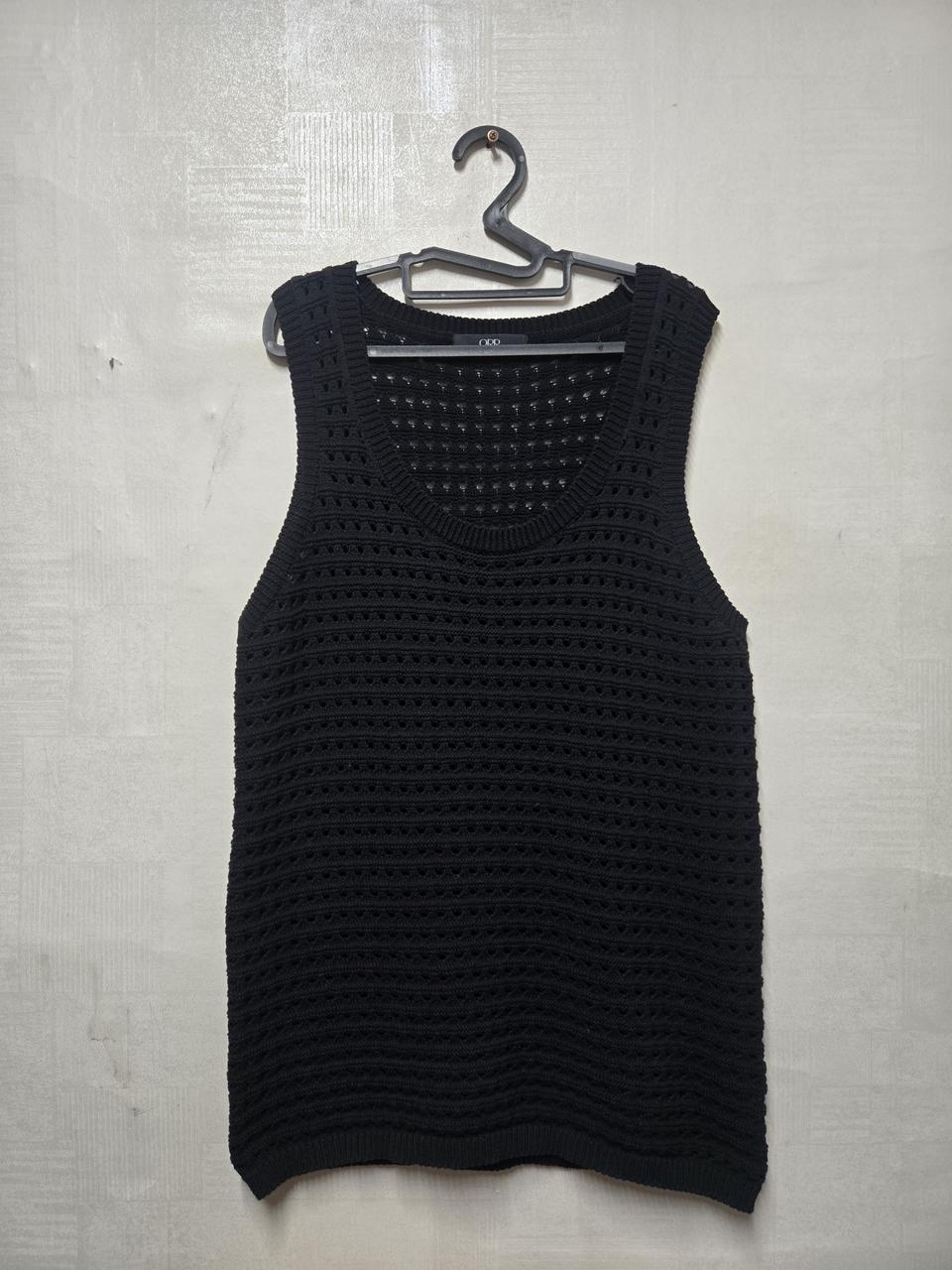 ORR 크로셰 슬리브리스 니트 S