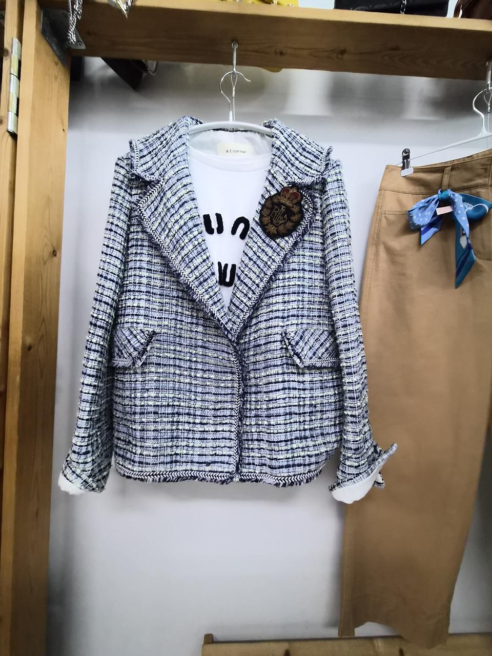 앳코너 쎄일러 트위드자켓