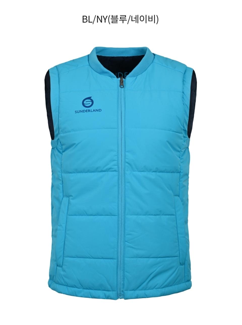 26141-PV01 선덜랜드 리버시블 양면 패딩 조끼 블루/네이비 110
