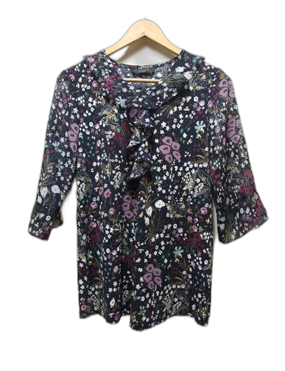 LEE YOONJUNG 이윤정 컬렉션 폴리스판 프릴 쉬폰블라우스 L 66