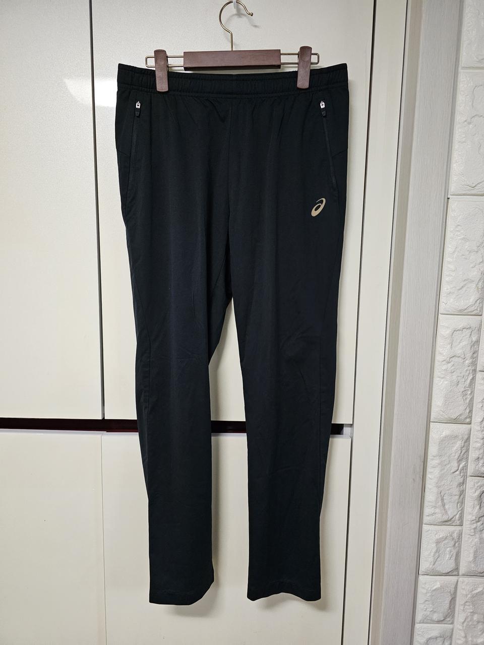 아식스 검정 트레이닝 바지 33~35
