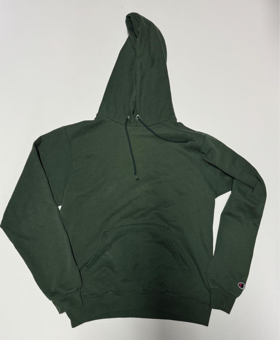 여성 챔피온 트레이닝 기모 그린 후드티 S
