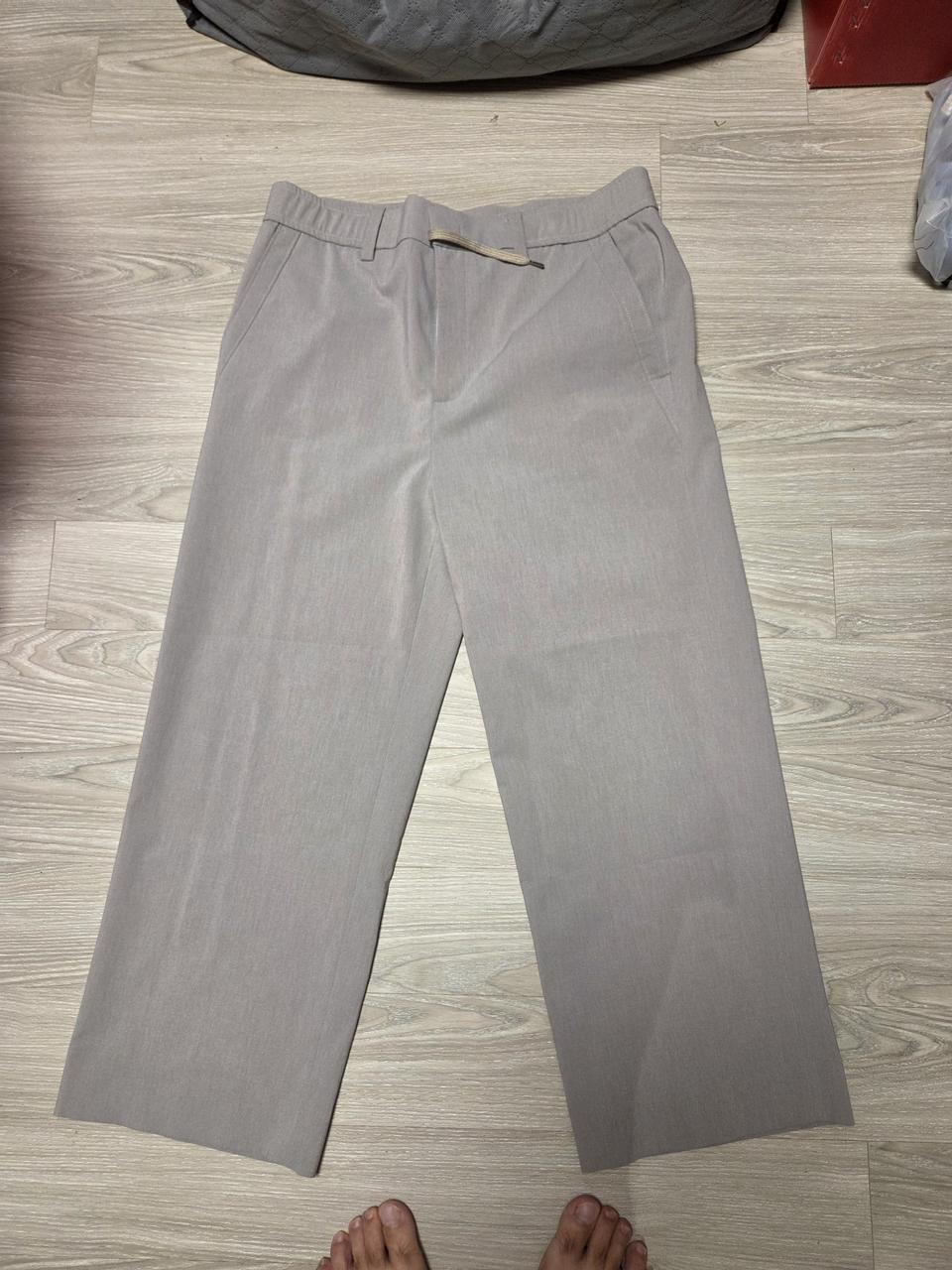 시스템옴므 정품 와이드 슬렉스 그레이 34사이즈