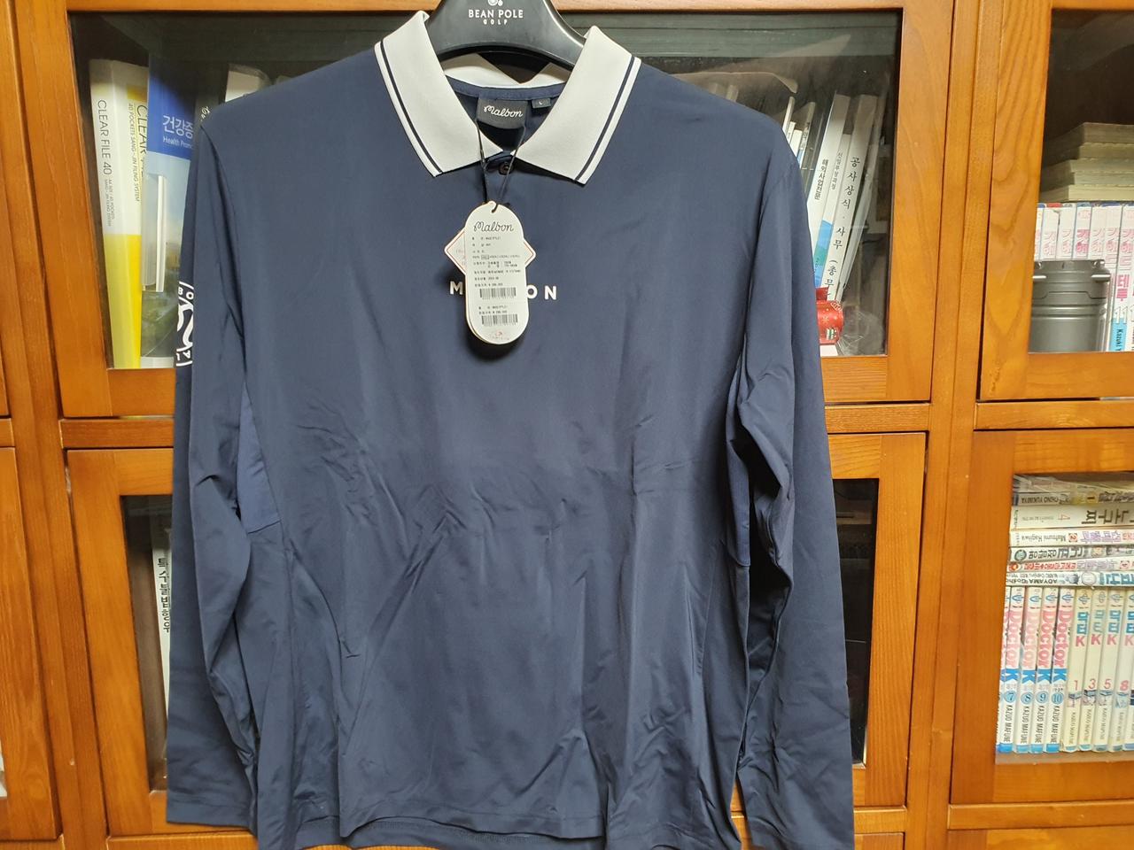 말본 남성 긴팔 카라티