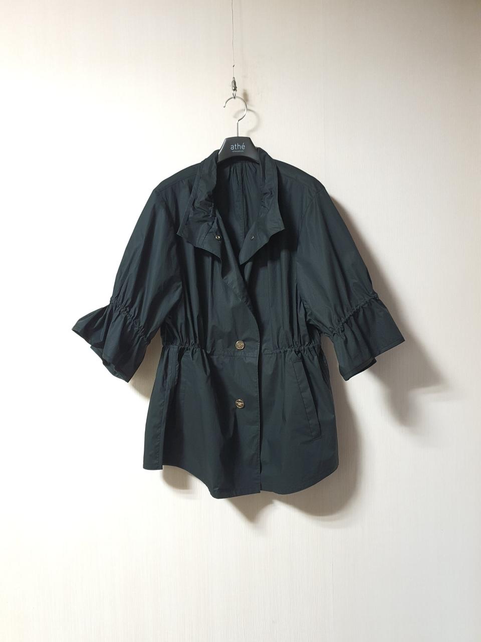 오브제 obzee 오버핏 드로우스트링 하프슬리브 자켓 55 사이즈 정품 