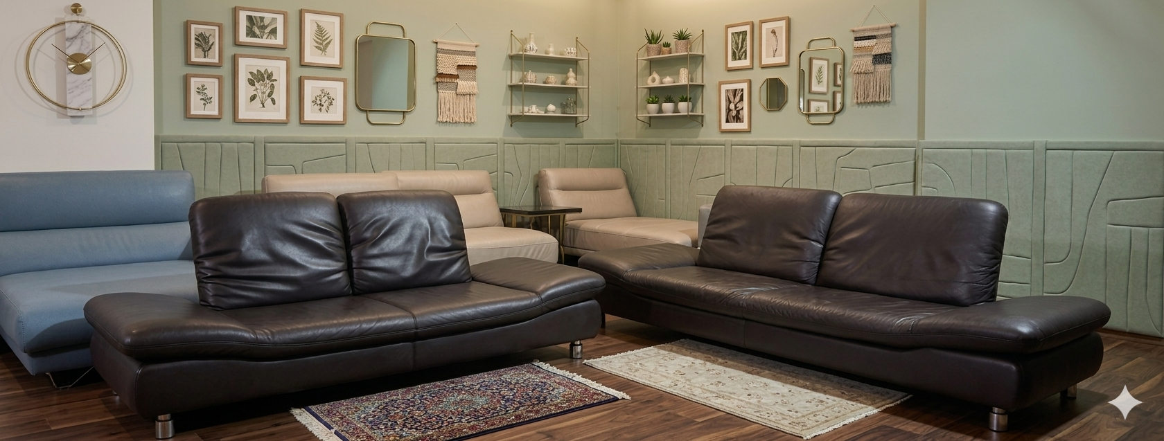 독일 코이노 리볼리 전체천연가죽 3인용,2인용 소파쇼파(개당85만원)